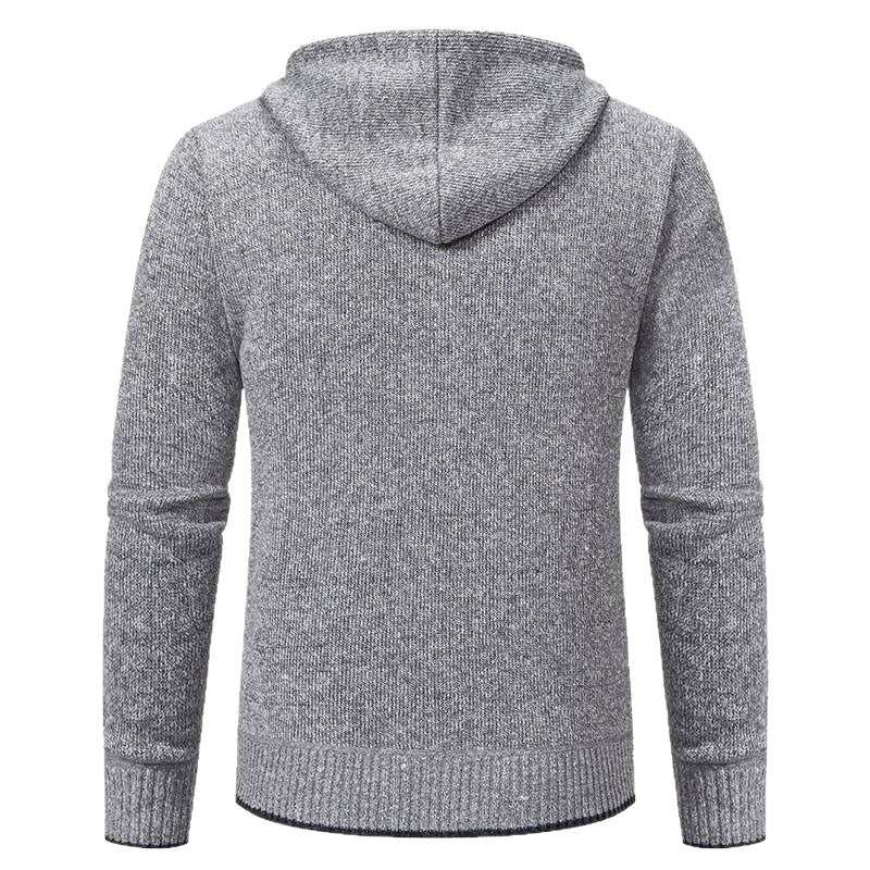 Herren Kapuzenjacke mit softem Fleece-Futter und eleganten Details R&B