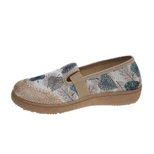 Damen Komfortable Slip-Ons mit floralem Muster R&B