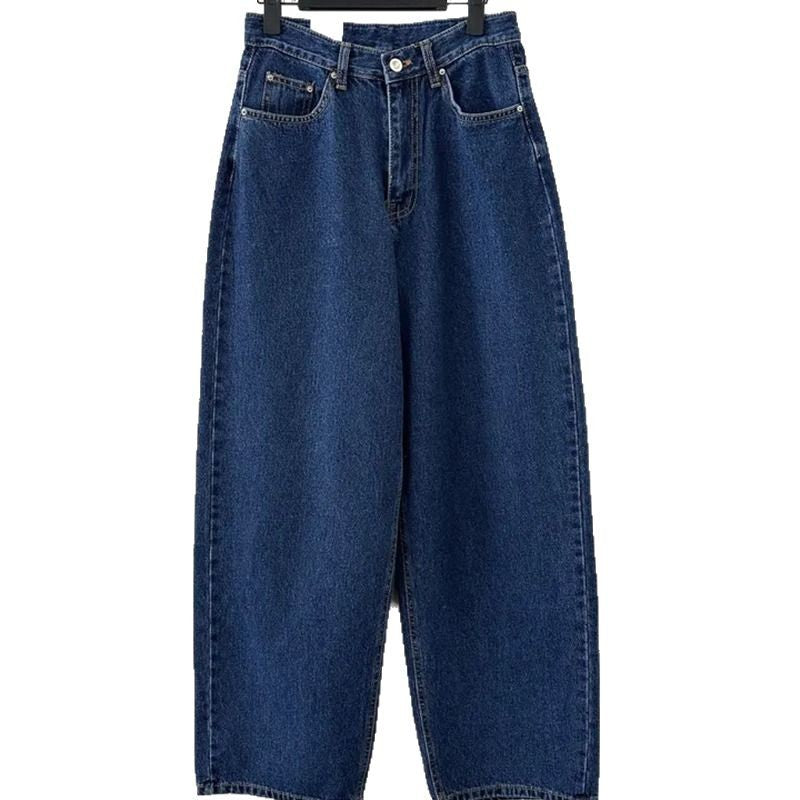 Damen Hochtaillierte Baggy-Jeans R&B