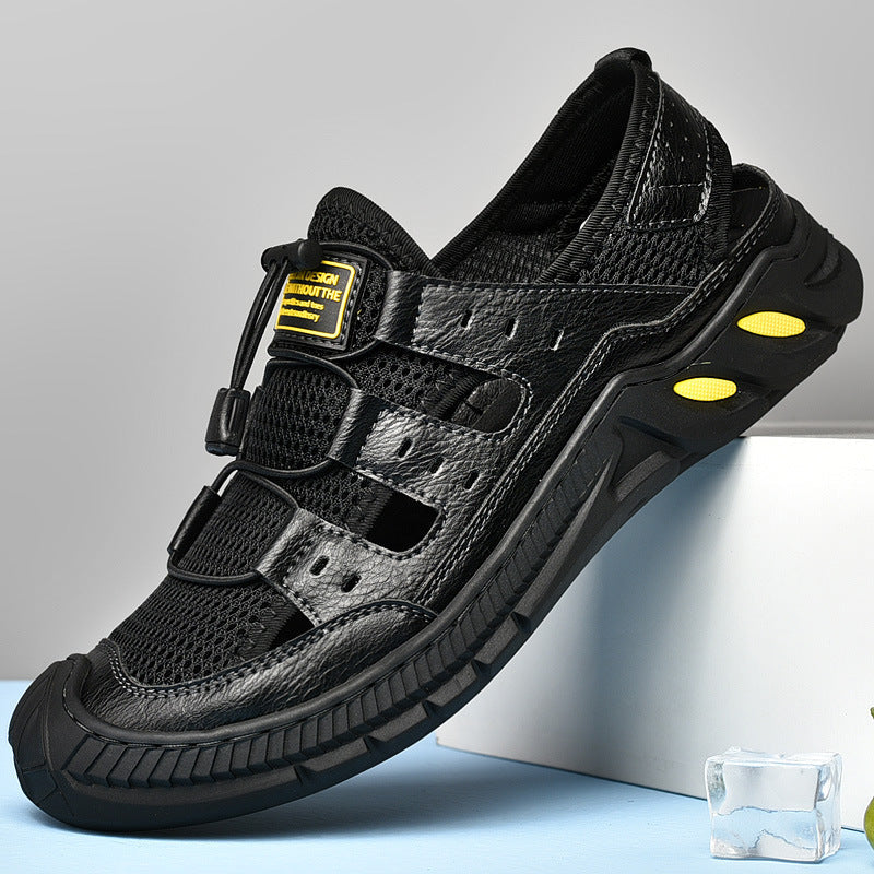 Damen Atmungsaktive Komfortsandalen mit elastischem Schnellschnürsystem R&B