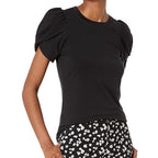 Damen Elegantes Oberteil mit Puffärmeln