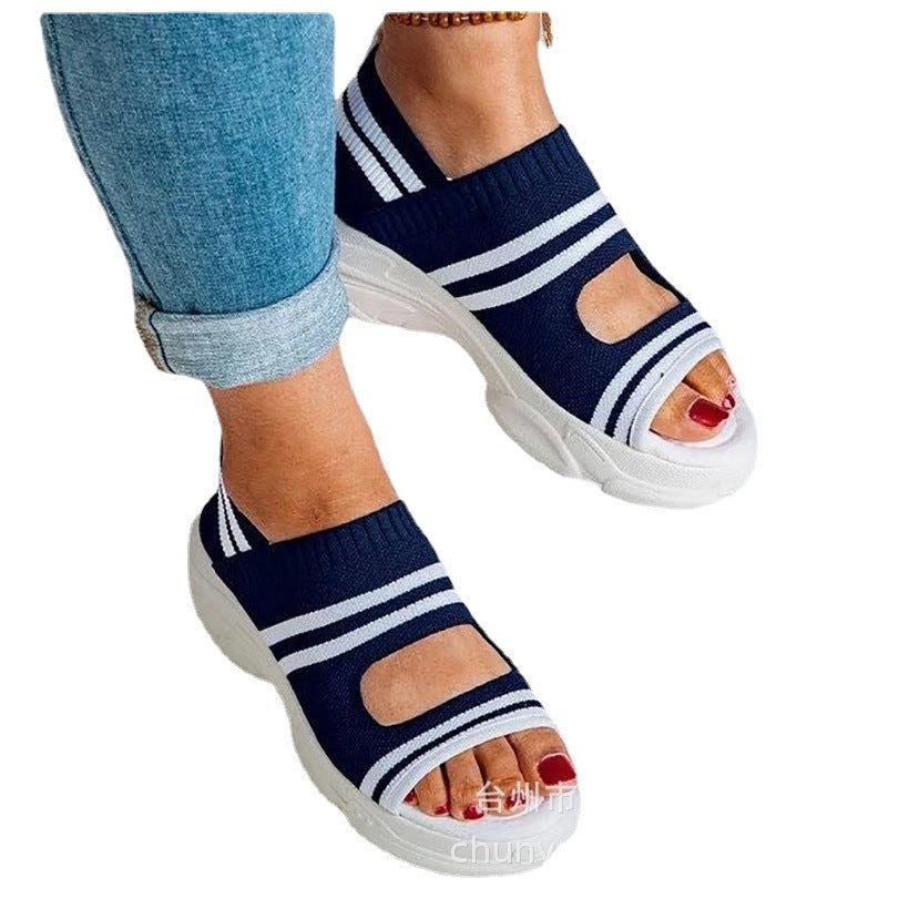 Damen modische Sport-Sandalen mit atmungsaktivem Obermaterial und rutschfester Sohle R&B