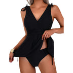 Damen Schwimmanzug mit elegantem Wickelrock R&B