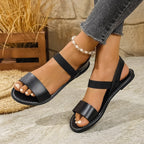 Damen Sandalen mit elegantem Riemen-Design und verstellbarem Knöchelverschluss R&B