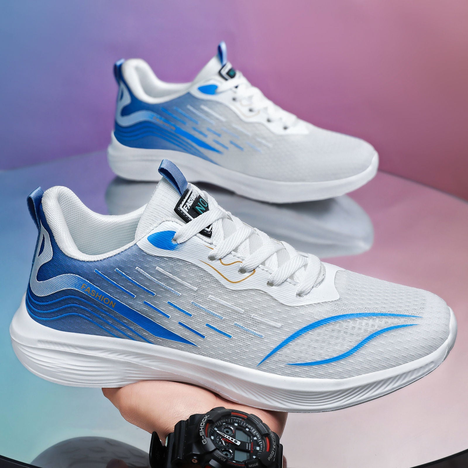 Damen Sportliche Trendsneaker mit atmungsaktivem Obermaterial R&B