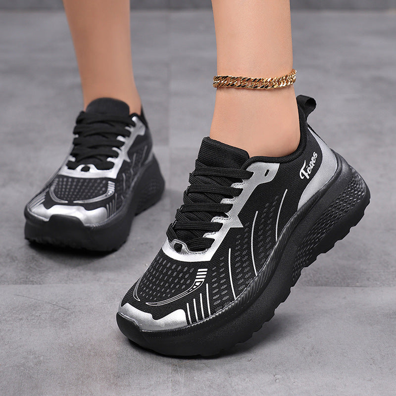 Damen Atmungsaktive Sport-Sneaker mit dämpfendem Fußbett und rutschfester Laufsohle