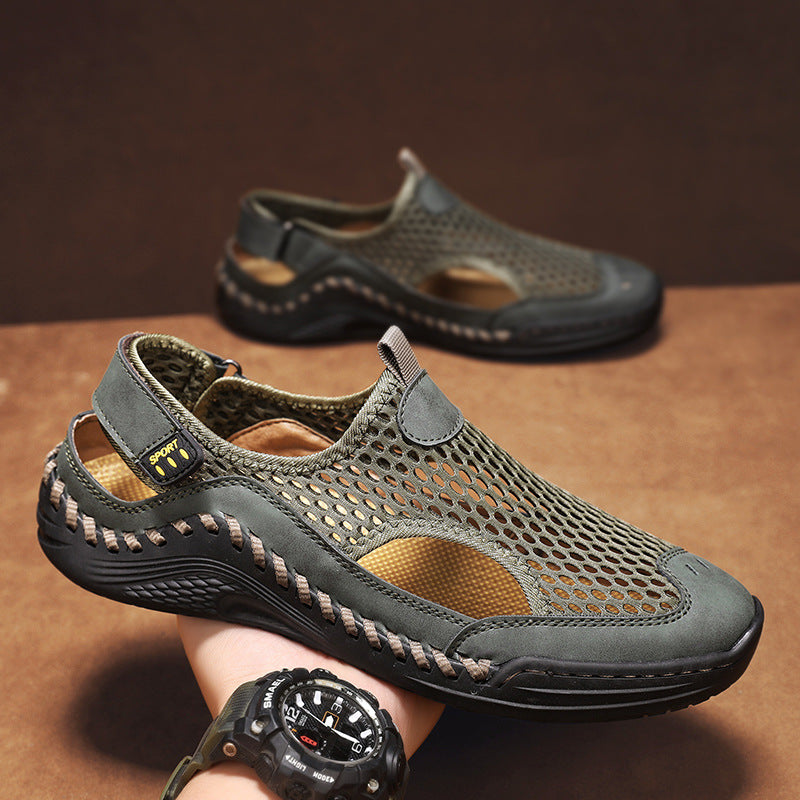 Damen Sportliche Outdoor-Sandalen mit rutschfester Sohle und atmungsaktivem Netz R&B