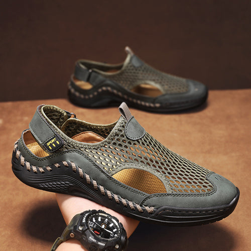 Damen Sportliche Outdoor-Sandalen mit rutschfester Sohle und atmungsaktivem Netz R&B