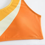 Damen Einseitiger, grafisch gestalteter Bikini R&B