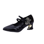 Damen elegante Abendpumps mit funkelnder Schmetterlingsapplikation R&B