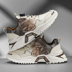 Damen Sportliche Sneaker mit innovativem Schnürsystem und atmungsaktiver Mesh-Oberfläche R&B