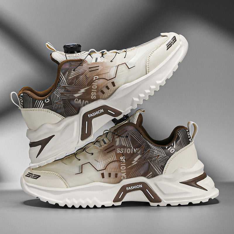 Damen Sportliche Sneaker mit innovativem Schnürsystem und atmungsaktiver Mesh-Oberfläche R&B