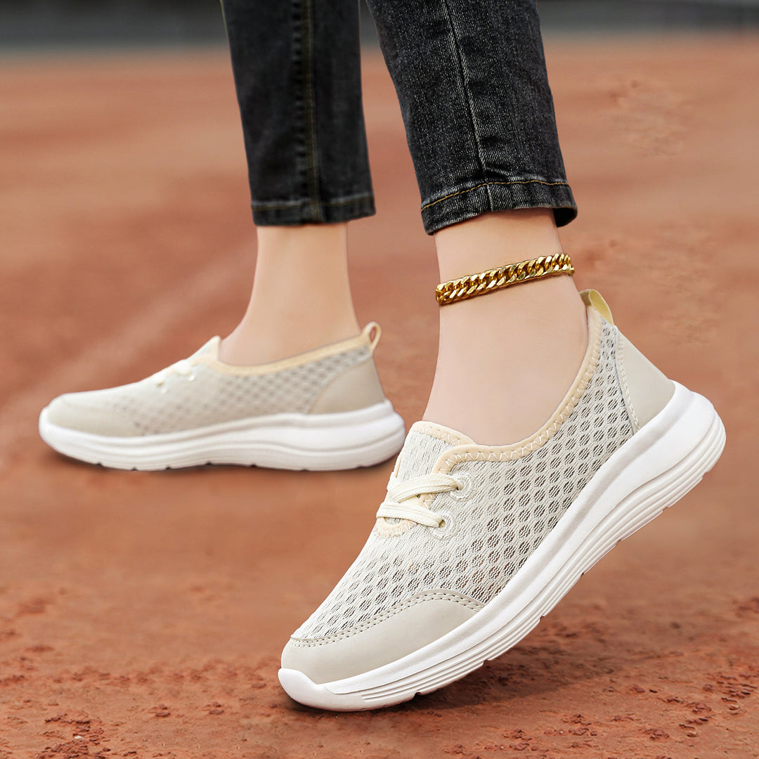 Damen Atmungsaktive und komfortable Freizeit-Sneakers mit elastischem Sitz R&B