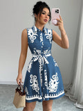 Damen Sommerkleid mit tailliertem Schnitt R&B