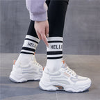 Damen Sportliche Sneaker mit atmungsaktivem Obermaterial und dämpfender Laufsohle R&B