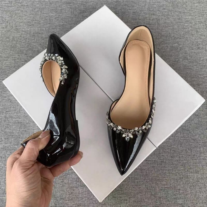 Damen elegante spitze Pumps mit Strassverzierung R&B