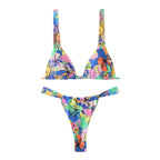 Damen wunderschöner Bikini mit floralen Mustern R&B