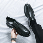 Herren Elegante Schnürschuhe aus hochwertigem Leder mit rutschfester Sohle
