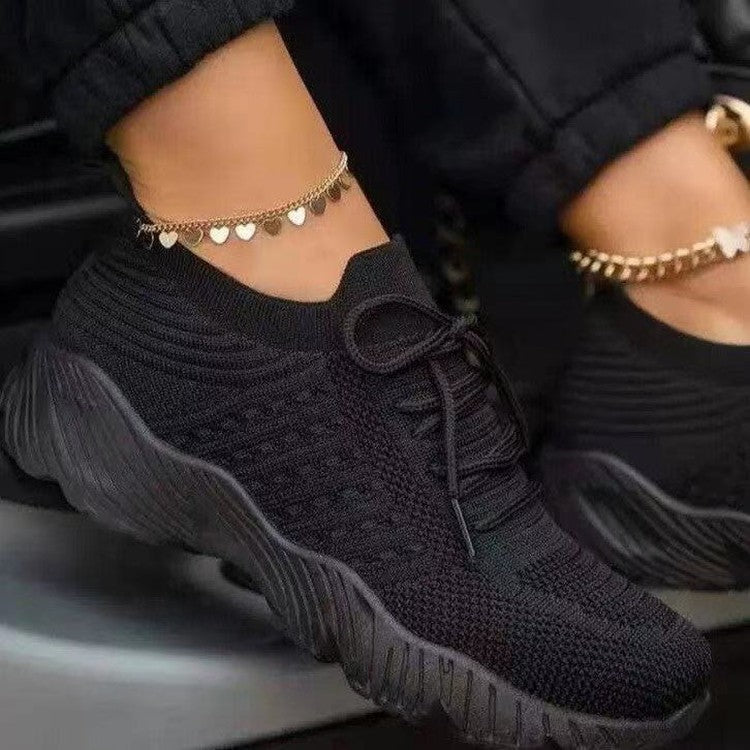 Damen Sportliche Sneakers mit atmungsaktiver Mesh-Oberfläche und dämpfender Sohle R&B