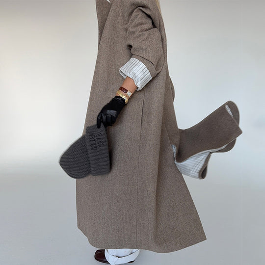Damen eleganter Oversize-Trenchcoat R&B