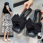 Damen Sandalen mit großen Schleifenakzenten R&B