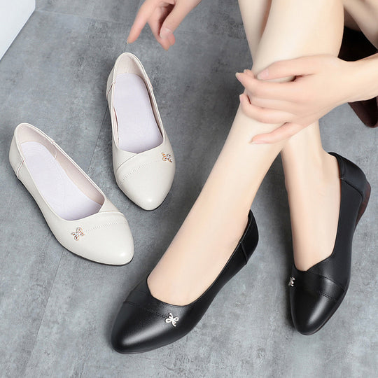 Damen Ballerinas mit zartem Schleifenakzent und bequemem Fußbett R&B