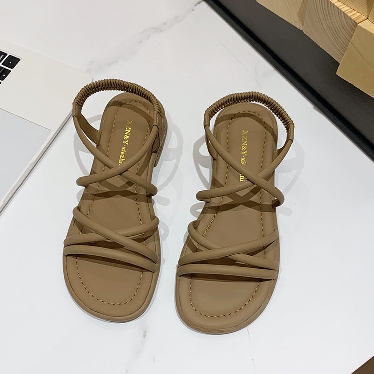 Damen Riemensandalen mit elastischem Riemendesign R&B