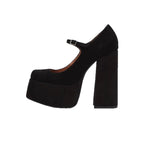 Damen elegante Plateau-Pumps mit verstellbarem Riemchen R&B