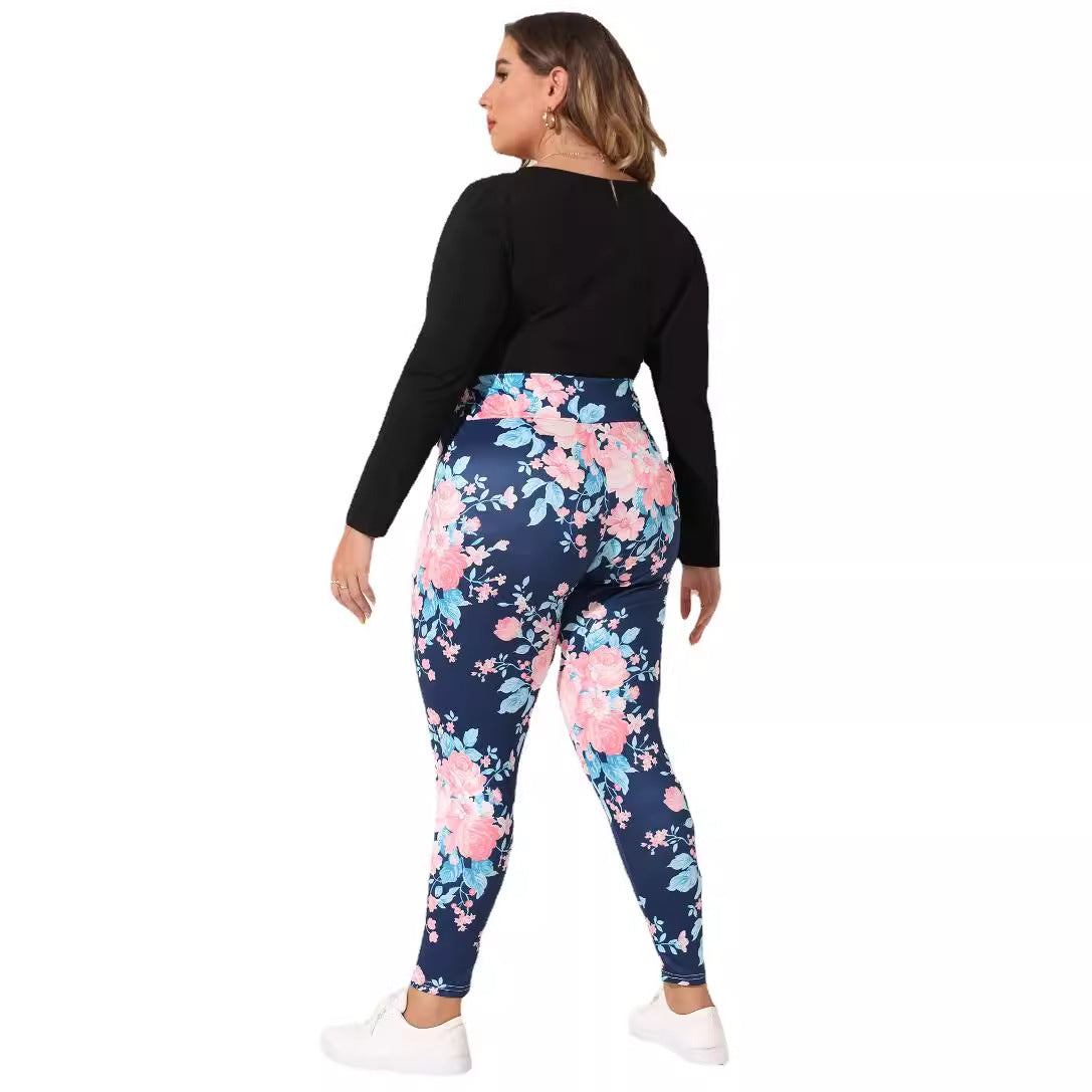 Damen Blumenleggings R&B