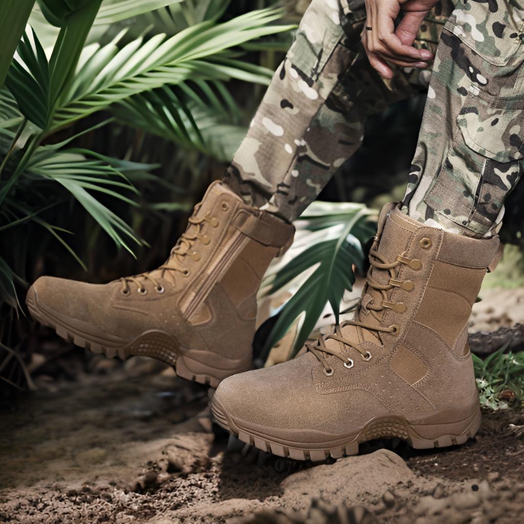 Herren taktische Outdoor-Boots mit hohem Knöchelschutz und rutschfester Sohle R&B