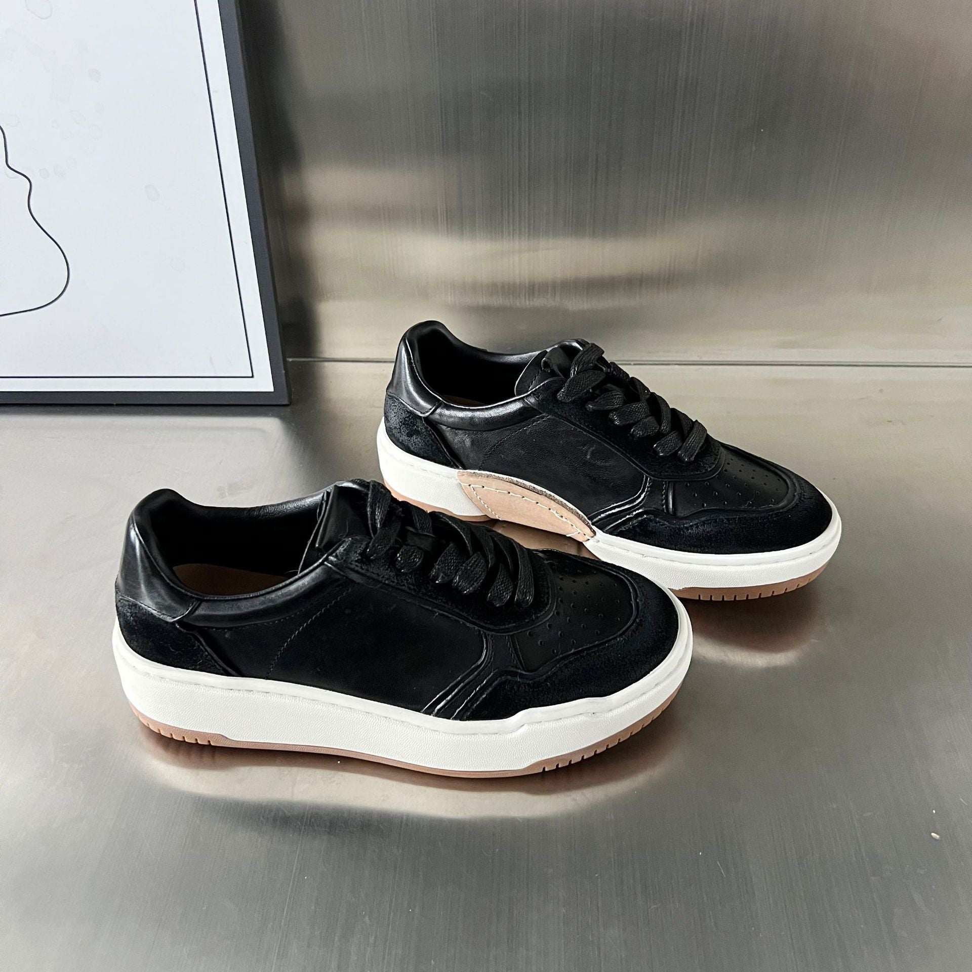 Damen Elegante und bequeme Sneakers aus hochwertigem Leder R&B