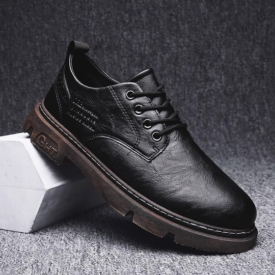 Herren Schnürschuhe aus hochwertigem Leder mit rutschfester Sohle R&B