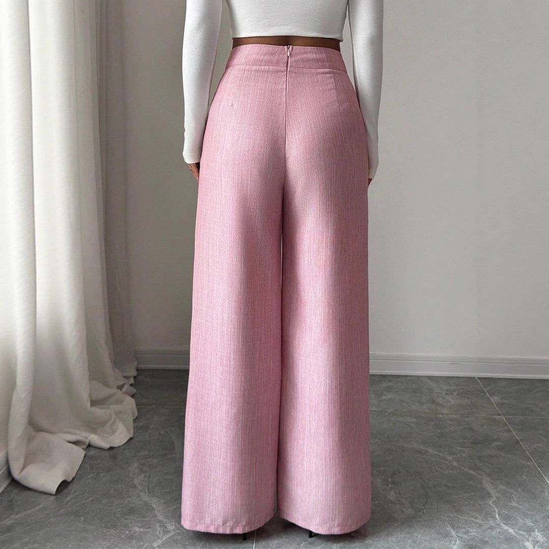 Damen weite High-Waist-Hosen R&B