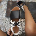 Damen Komfortable Offene Sandalen mit modischen Riemen R&B