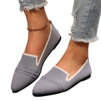 Damen Elegante Slipper mit spitzem Zehenbereich und geschmackvollem Kontrast-Riemen R&B