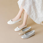 Damen Ballerinas mit elegantem Schleifendetail und komfortablem Fußbett