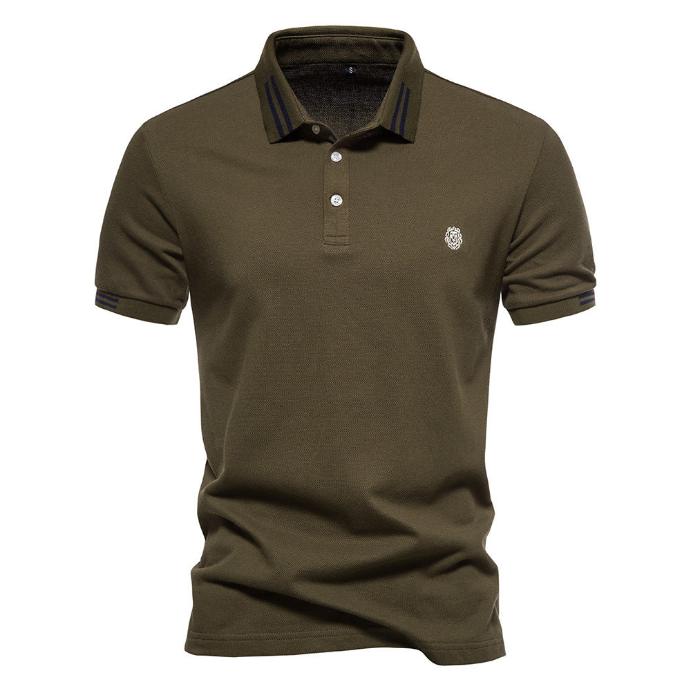 Herren Polohemd mit modernem Strukturdesign und stilvollen Akzenten R&B