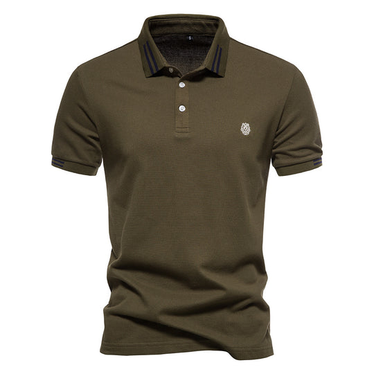 Herren Polohemd mit modernem Strukturdesign und stilvollen Akzenten R&B