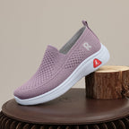 Damen Atmungsaktive Slip-On Freizeitschuhe mit rutschfester Sohle