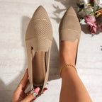 Damen Elegante und atmungsaktive Ballerinas mit perforierter Obermaterial R&B