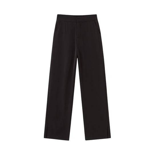 Damen Weit geschnittene Palazzo-Hose mit seitlichen Schlitzdetails R&B