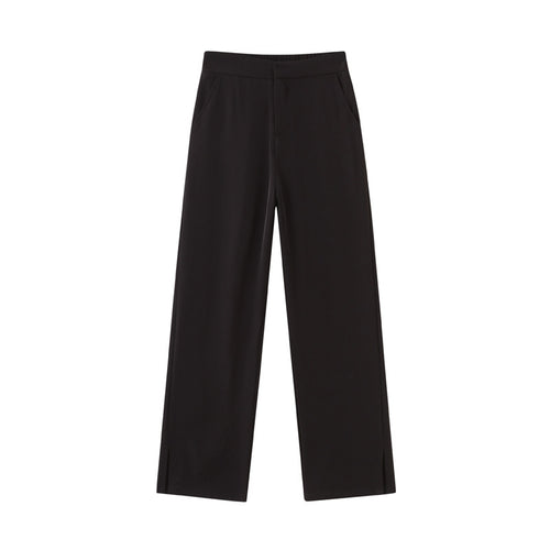 Damen Weit geschnittene Palazzo-Hose mit seitlichen Schlitzdetails R&B
