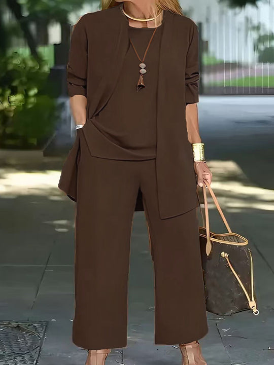 Damen lässiges und elegantes Zweiteiler-Set mit weitem Schnitt und modernen Akzenten R&B
