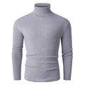 Herren Rollkragenpullover aus feinem Rippstrick