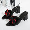 Damen Elegante Slingback-Sandalen mit verspieltem Schleifen-Detail R&B