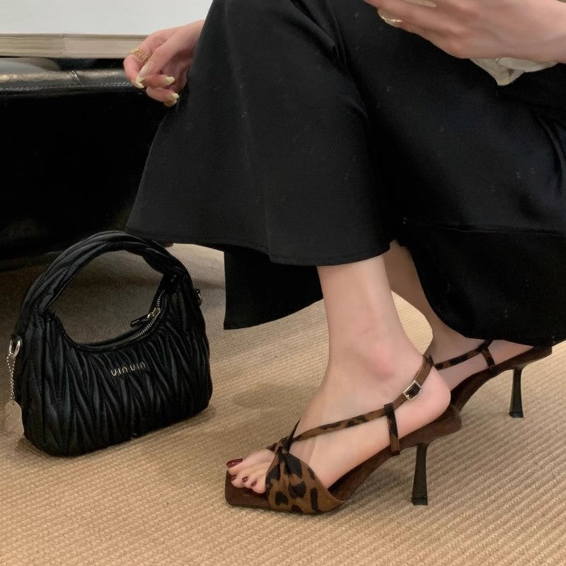 Damen Elegante Slingback-Pumps mit modischem Knoten-Design und schickem Absatz R&B