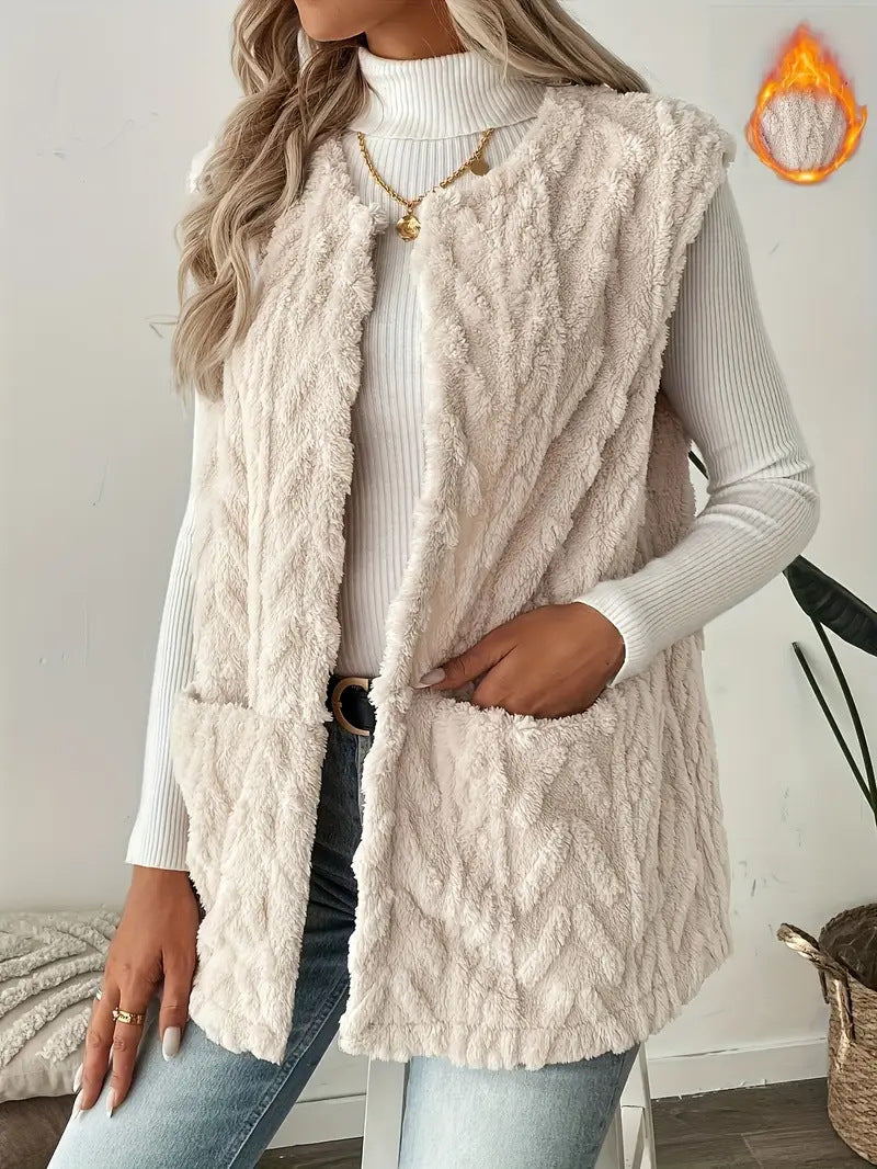 Damen Strickweste mit luxuriösem Obermaterial R&B