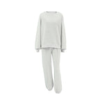 Damen Oversized Sweatshirt und Jogginghose Set R&B