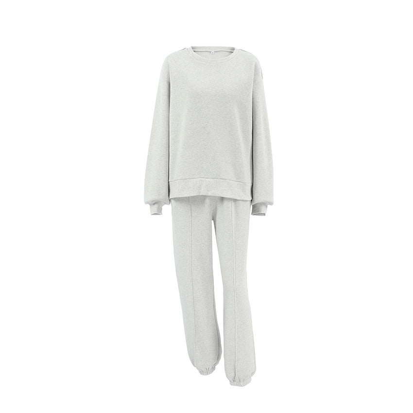 Damen Oversized Sweatshirt und Jogginghose Set R&B