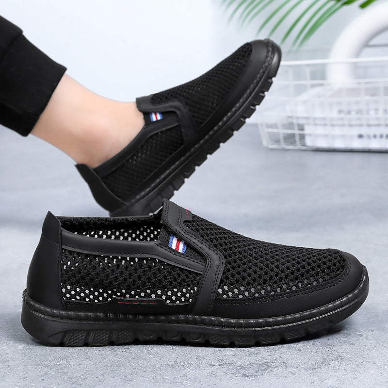 Damen Komfortable und atmungsaktive Slip-On Freizeitschuhe mit luftdurchlässigem Obermaterial